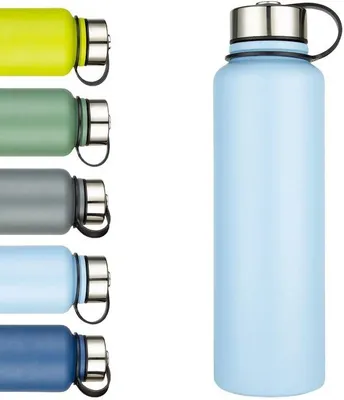 Obrázok produktu pre Izolovaná nerezová fľaša s objemom 1,5 l, modrá, vákuová, bez BPA, so skrutkovacím uzáverom