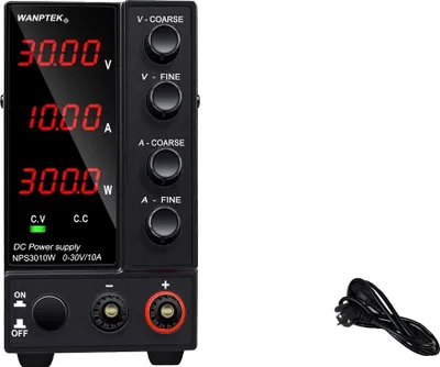 Image de Alimentation DC réglable, 60V 5A, 120V 3A, Noir 4 chiffres 30V10A