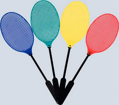 Produktbild von Heckmann Fliegenklatsche im Tennisschläger Design in vier Farben