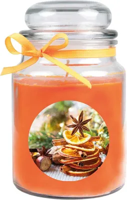 Produktbild von HS Candle "Weihnachten" Duftkerze im Bonbonglas - viele Motive zur Auswahl, Ideale Weihnachtsdeko zur Adventszeit