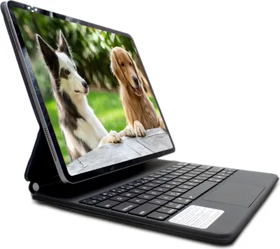Obrázek produktu pro Magic Keyboard s trackpadem, podsvícením, Bluetooth, dlouhou výdrží baterie a ochranou, kompatibilní s 12,9palcovými zařízeními