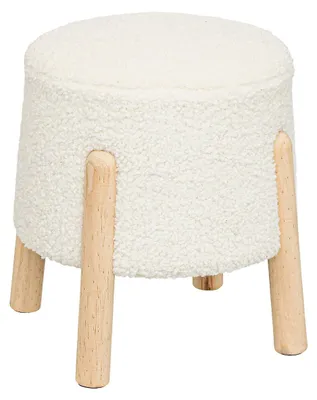 Produktbild von Beistellhocker inuit dreams bouclette weiß  - Atmosphera créateur d'intérieur