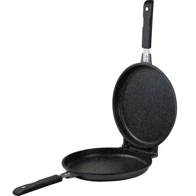 Productafbeelding van San Ignacio Dubbele koekenpan, 26x6 cm, zilverkleurig. Kleur: zilver. Eén maat