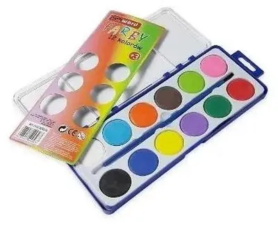 Obrázek produktu pro Akvarelové barvy, 12 barev + štětec - Penword