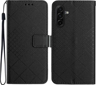 Produktbild von Samsung Galaxy A57 Hülle - Coverup Rhombus Klapphülle - Schwarz
