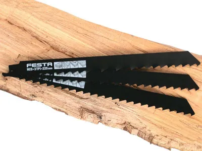Zdjęcie produktu dla Brzeszczot do piły szablastej FESTA 225x19x1,3mm HCS 3 szt. 24302.01