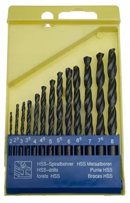 Obrázek produktu pro Sada vrtáků do kovu HSS 2-8 mm, 13 kusů