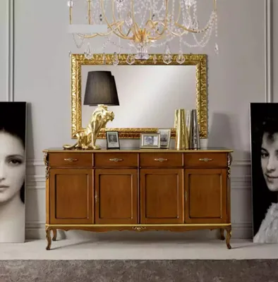 Produktbild von Italienische Stil Möbel Sideboard Schrank Designer Braun Kommode Neu