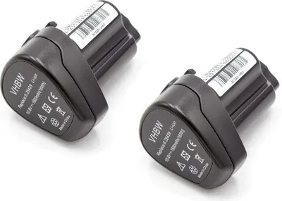Produktbild von vhbw 2x Akku kompatibel mit Metabo PowerMaxx ULA LED Werkzeug (1500 mAh, Li-Ion, 10,8 V)