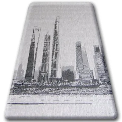 Image de TAPIS EN CORDE SIZAL FLOORLUX 20240 argentin / noir gris 200x290 cm