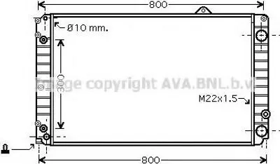 Produktbild von PRASCO AIA2252 Kühler Wasserkühler Motorkühler für AUDI A8 (4D2, 4D8)