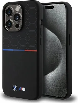 Produktbild von Etui Bmw M Silikon Muster Magsafe Na Iphone 15 Pro - Czarne