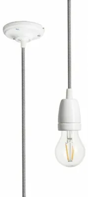 Produktbild von RED - DESIGN RENDL RENDL FABIO Hängeleuchte, schwarz/weiß, Porzellan, 230 V, E27, 42 W, R10617