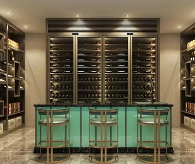 Productafbeelding van Barschrank Weinschrank Weinarchiv Weinmöbel Weinregal Flaschenregal