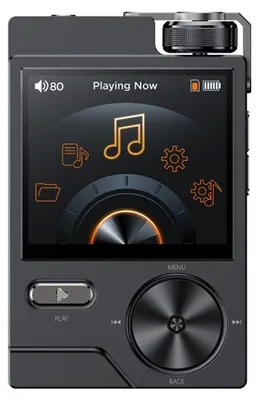Image de Lecteur de musique ZELURXX HIFI MP3 avec écran 2 pouces, audio haute résolution, Bluetooth, DAC, batterie 2000 mAh, égaliseur, boîtier métallique, utilisation en voiture/en extérieur, carte de 64 Go incluse