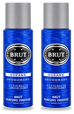 Produktbild von 2 x Brut Oceans Deodorant Spray - 200 ml - Vorteilspackung - 2 Stücke