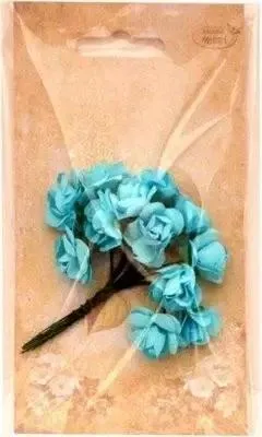 Produktbild von Papierrosen, 12 Stück, blau – Galeria Hobby
