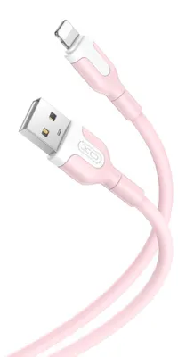 Zdjęcie produktu dla Kabel XO NB212 USB - Lightning 1,0 m 2,1A różowy