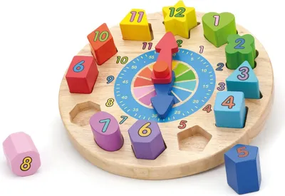 Image de Viga 59235vg Horloge éducative - trieuse de formes