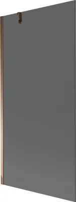 Obrázek produktu pro Mexen Next vanová zástěna 1 křídlo 90 x 150 cm, grafitově černá, Zlatorůžová - 895-090-000-00-40-60