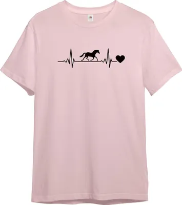 Immagine prodotto di T-shirt PAULGOS per bambini, battito cardiaco con cavallo