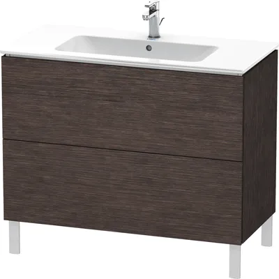 Produktbild von Waschtischunterbau L-CUBE 1020x481x704mm eiche dunkel gebürstet eiche dunkel gebürstet