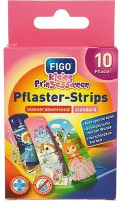 Produktbild von FIGO Wundverband Kinder 10er Strips Prinzessin