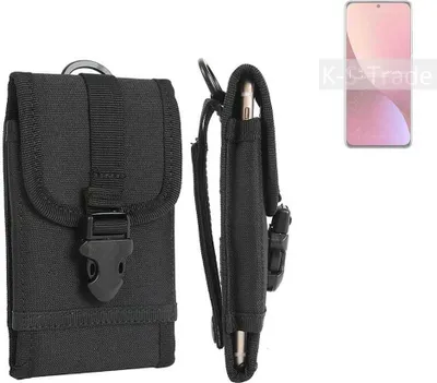 Produktbild von K-S-Trade Holster Handy Hülle kompatibel mit Xiaomi 12S Holster Handytasche Gürtel Tasche Schutz Hülle Robust Outdoor schwarz
