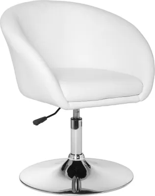 Obrázok produktu pre Amstyle Lift design otočné kreslo kožená optika biela; SPM2.158