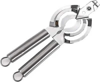 Zdjęcie produktu dla Multifunkcyjny Otwieracz do Puszek, Ergonomiczny Uchwyt, RVS 304, 4-w-1, do Puszek, Butelek, Słoików
