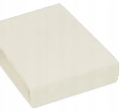 Produktbild von Designpremium Frottee Spannbettlaken Ecru 90x200 cm