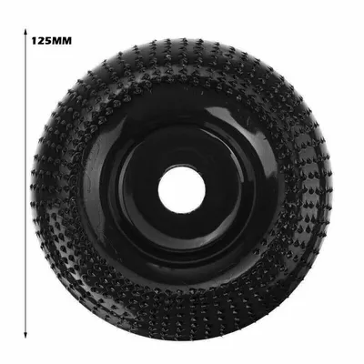 Obrázek produktu pro 125*22mm Brusný kotouč pro rašpli na dřevo Flex kotouč pro úhlovou brusku černý