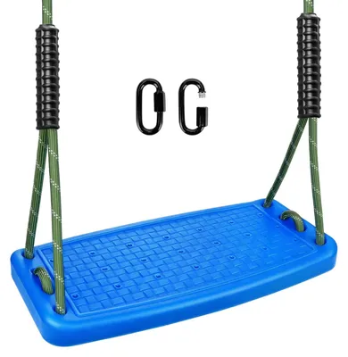 Imagen del producto de Silla colgante para exteriores: Asiento de plástico antideslizante con cuerda ajustable