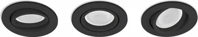 Produktbild von Philips Hue White&Col. Amb.Centura Einbausp 3flg schw 3x350lm