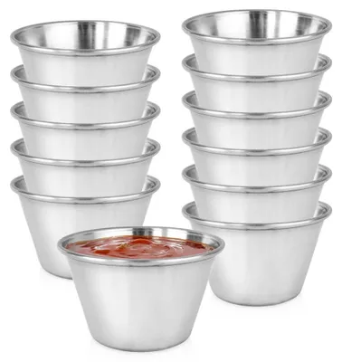 Produktbild von Vilde | Dipschalen Edelstahl 12er Set - Saucenschälchen 60ml - Mini Schalen