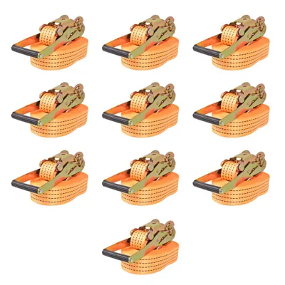 Produktbild von vidaXL Ratschen-Spanngurte 10 Stk. 2 Tonnen 8mÃ50mm Orange