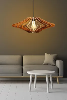 Produktbild von Opviq, 168- 168FLH, Nussbaumfarbe, Kronleuchter, MDF -Körper