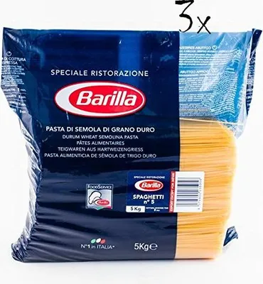 Produktbild von Pack 3x Pasta Barilla Spaghetti Ristorante Nr. 5 Italienisch Nudeln 5Kg