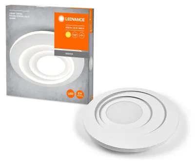 Productafbeelding van LEDVANCE ORBIS SPIRAL LED-plafondlamp, wit, 40W, 4000lm, diameter 505mm, zeer gelijkmatige lichtverdeling, direct en indirect licht, geïntegreerd LED-module, lange levensduur, 3000K