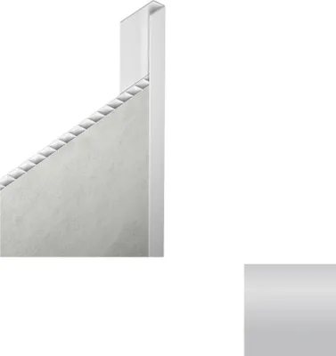 Produktbild von VILO Wandpaneel Abschlussprofil B2 Silber (2,7 m) - Leiste für Wandverkleidung, Wasserfest & UV-Beständig, Einfache Montage