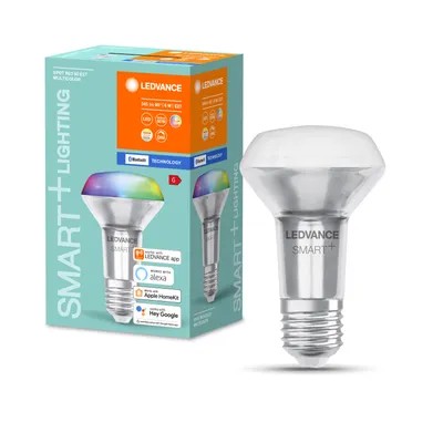 Produktbild von LEDVANCE SMART+ BT Spot, Intelligentes Leuchtmittel, Bluetooth, Silber, E27, 2700 K, 6500 K