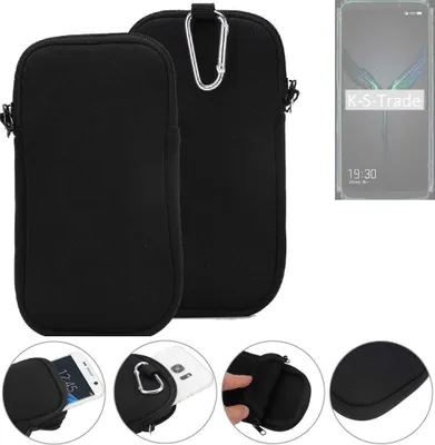 Produktbild von K-S-Trade Neopren-Hülle Handyhülle kompatibel mit Xiaomi Black Shark 2 Pro Schutzhülle Neoprenhülle Sleeve Schutz-Hülle Gürtel Tasche Case