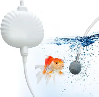 Productafbeelding van Mini Luchtpomp - Aquarium Accessoire - Zuurstof Voor Vissen - Ultra Stil <30dB - Tot 50 Liter - Wit