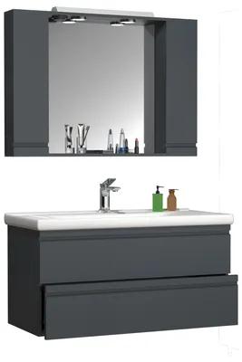Produktbild von 3-tlg. Waschplatz Waschtisch Silora XL