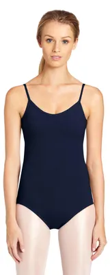 Immagine prodotto di Canottiera aderente Capezio, scollo a V, colore blu navy, taglia X-Small