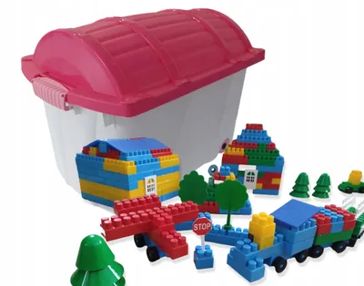 Image de Bączek Blocs de construction 500 éléments pastel dans un coffret