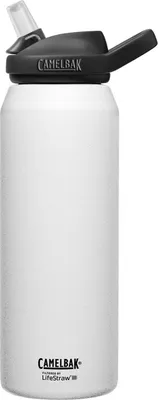 Produktbild von Camelbak - CB2552101001 - Trinkflasche - Eddy®+ - Vakuumisolierte Edelstahlflasche mit Filter LifeStraw® - 1L - weiß - 1 L