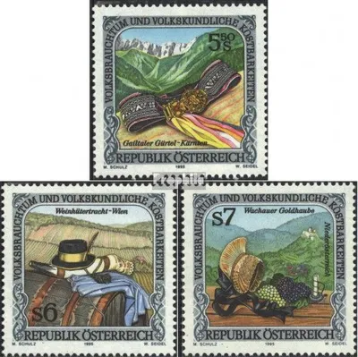 Produktbild von Briefmarken Österreich 1995 Mi 2149-2151 (kompl.Ausgabe) postfrisch Volksbrauchtum