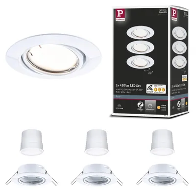 Immagine prodotto di Paulmann Luce da incasso LED Set base orientabile