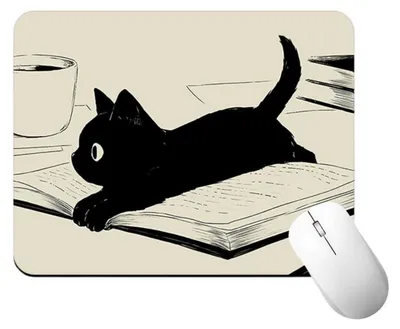 Produktbild von Mauspad mit 3 Katzen, 200x240x3mm, rutschfest, für Büro & Gaming